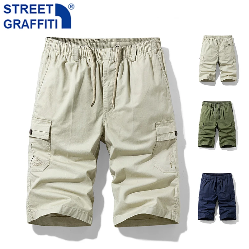 Men Summer New Premium Stretch Tactical Cotton Cargo Shorts Men Streetwear Pockets Shorts men Casual Fashion Loose Beach Shorts
Men Summer New Premium Stretch Tactical Cotton Cargo Shorts Men Streetwear Pockets Shorts men Casual Fashion Loose Beach Shorts
