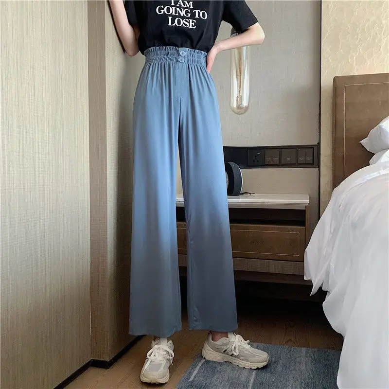 Wide leg pants for female students in summer 2021 new Korean loose and thin straight pants
Wide leg pants for female students in summer 2021 new Korean loose and thin straight pants