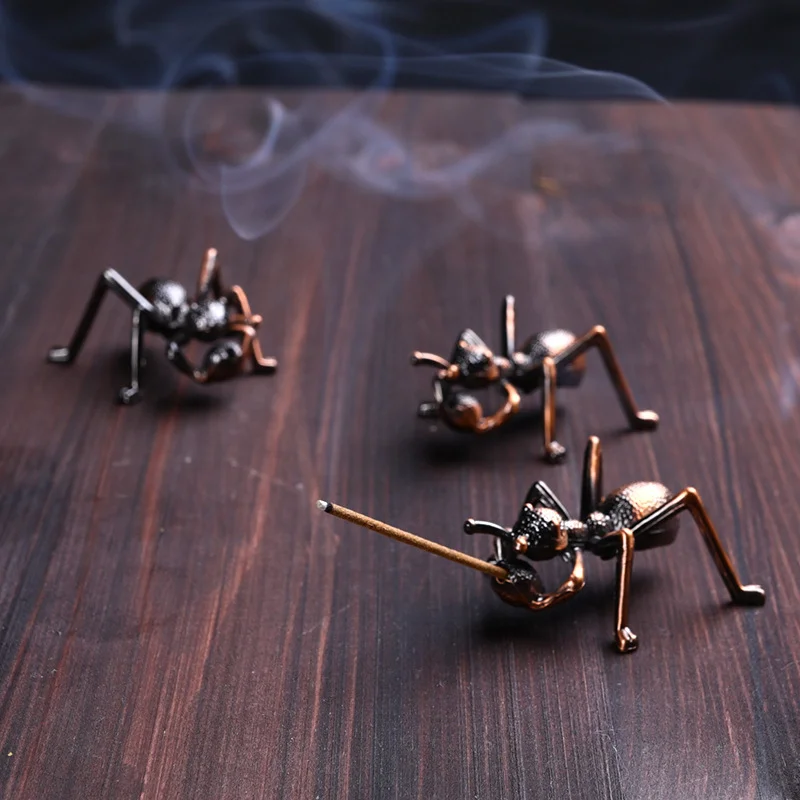 New Creative Alloy Incense Stick Burner Holder Ant Shape Censer Plate For Candle Aromatherapy Furnace Incense Base
New Creative Alloy Incense Stick Burner Holder Ant Shape Censer Plate For Candle Aromatherapy Furnace Incense Base