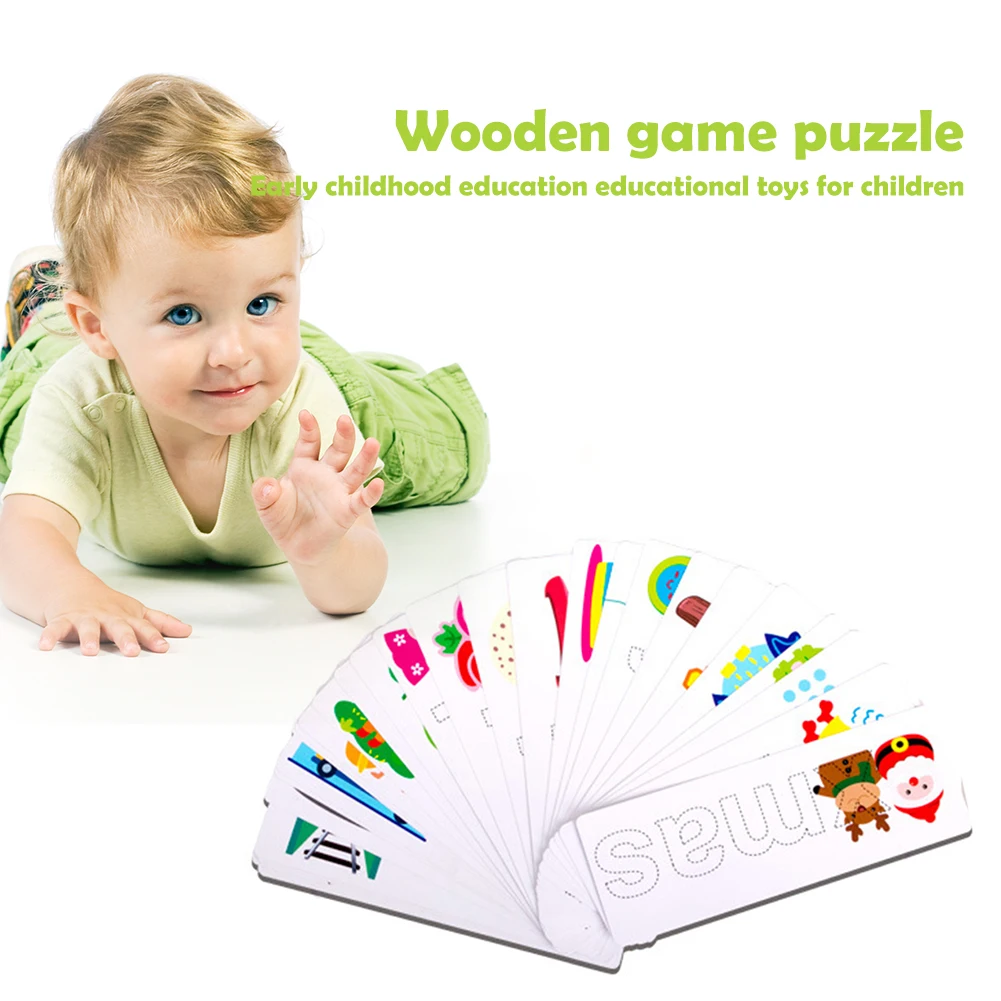 Wooden English Letter Spelling Recognition Card Kids Early Education Puzzle Word Puzzle Fun Early Learning Educational Toy
Wooden English Letter Spelling Recognition Card Kids Early Education Puzzle Word Puzzle Fun Early Learning Educational Toy
