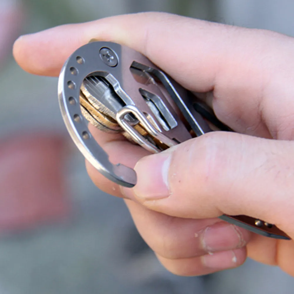 Multi-function Wrench Stainless Steel Bottle Opener Keychain Multi-function Key Clip Pocket Tools Carabiner
Multi-function Wrench Stainless Steel Bottle Opener Keychain Multi-function Key Clip Pocket Tools Carabiner