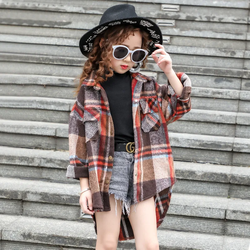 2019 autumn new swallowtail girls shirt lapel childrens plaid shirt 8 10 12 kids girl clothes Girls classic plaid shirt
2019 autumn new swallowtail girls shirt lapel childrens plaid shirt 8 10 12 kids girl clothes Girls classic plaid shirt