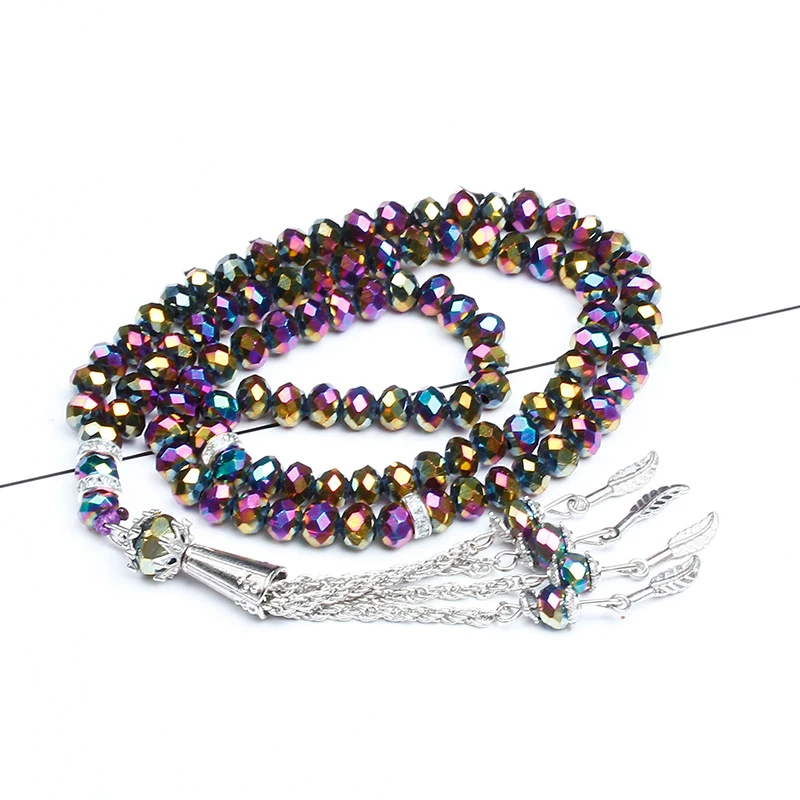Исламские молитвенные бусы мусульманские четки Tasbih подвеска с кисточкой 99 бусин