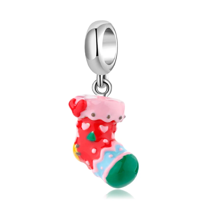 Colorful Pink Love Christmas Socks 925 Sterling Silver Pendant Designer Charms Jewelry Gift Fit Original Pandora Bracelet Diy
Colorful Pink Love Christmas Socks 925 Sterling Silver Pendant Designer Charms Jewelry Gift Fit Original Pandora Bracelet Diy