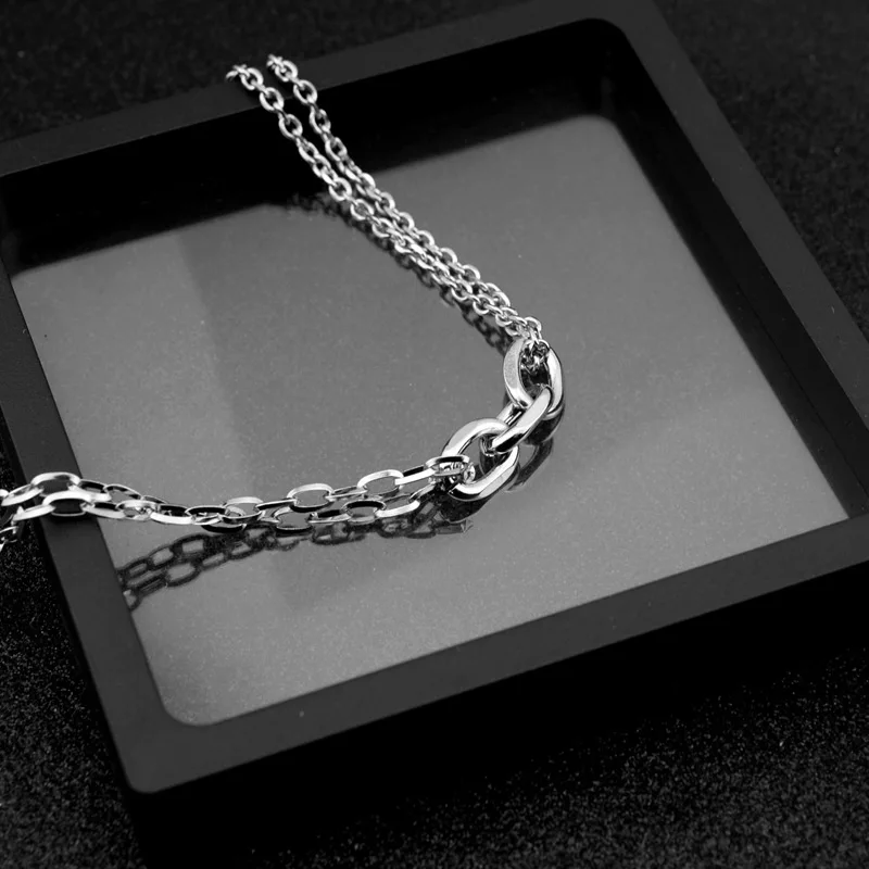 Newly Arrived Chain Stitching Asymmetrical Clavicle Chain Stacking Necklace Stainless Steel Necklace Matching Necklace
Newly Arrived Chain Stitching Asymmetrical Clavicle Chain Stacking Necklace Stainless Steel Necklace Matching Necklace