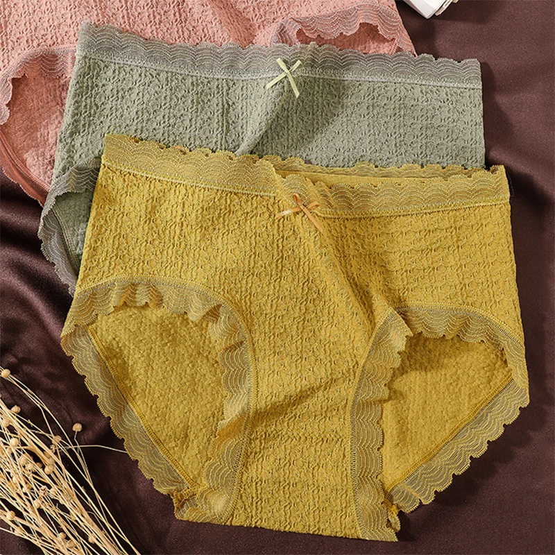 Solid Color Panties Female Lace Seamless Women's underwear Elastic Breathable Cotton Ladies Underpants Intimates Briefs
Solid Color Panties Female Lace Seamless Women's underwear Elastic Breathable Cotton Ladies Underpants Intimates Briefs