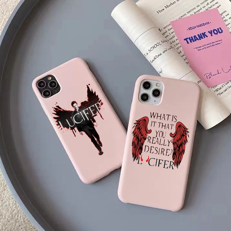 Fashion American TV Degenerate Angel Lucifer pink TPU soft phone cover For iphone 12mini Xs XR XSMax 11pro 12pro MAX 7 8 Plus SE
Fashion American TV Degenerate Angel Lucifer pink TPU soft phone cover For iphone 12mini Xs XR XSMax 11pro 12pro MAX 7 8 Plus SE