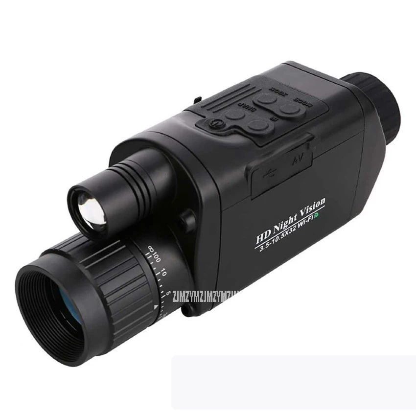 3.5-10.5X32mm Wifi Wireless 720P HD Digital IR Infrared Night Vision Hunting Monocular Telescope with 1.5" TFT LCD Day/Night Use
3.5-10.5X32mm Wifi Wireless 720P HD Digital IR Infrared Night Vision Hunting Monocular Telescope with 1.5" TFT LCD Day/Night Use