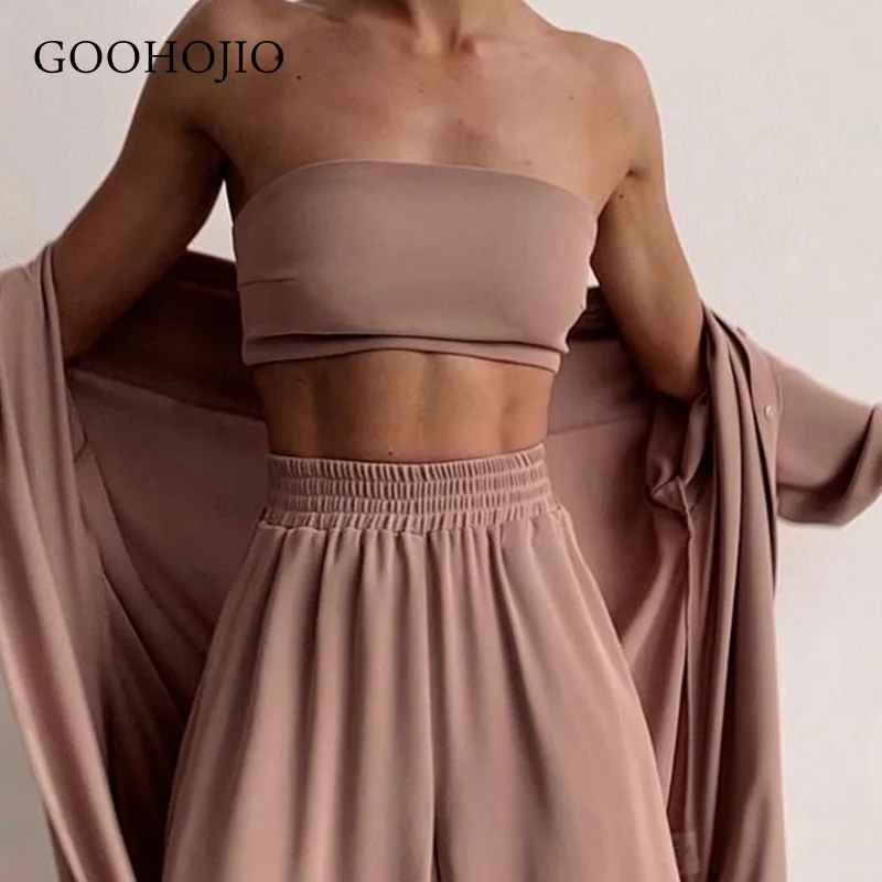 GOOHOJIO 2021 Spring Autumn New Casual Matching Sets Fashion Women Suit Three-piece Suit for Women Fashionable Loose Women Sets
GOOHOJIO 2021 Spring Autumn New Casual Matching Sets Fashion Women Suit Three-piece Suit for Women Fashionable Loose Women Sets