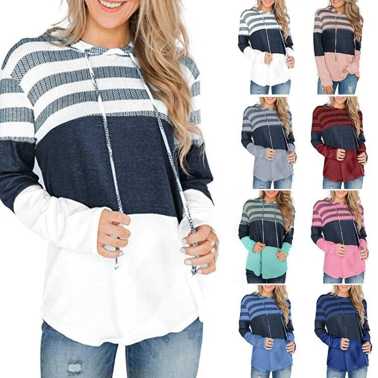 New 2021 Autumn Women's hoodie sweatshirts loose design Pullover long sleeve top contrast hoodies sweater color contrast clothes
New 2021 Autumn Women's hoodie sweatshirts loose design Pullover long sleeve top contrast hoodies sweater color contrast clothes