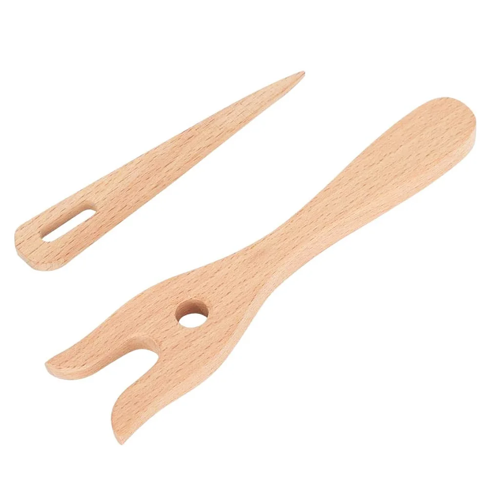 2Pcs Knitting Fork Wooden Big Eye Needle Set Handmade DIY Bracelet Craft Braider Weaving Tool
2Pcs Knitting Fork Wooden Big Eye Needle Set Handmade DIY Bracelet Craft Braider Weaving Tool