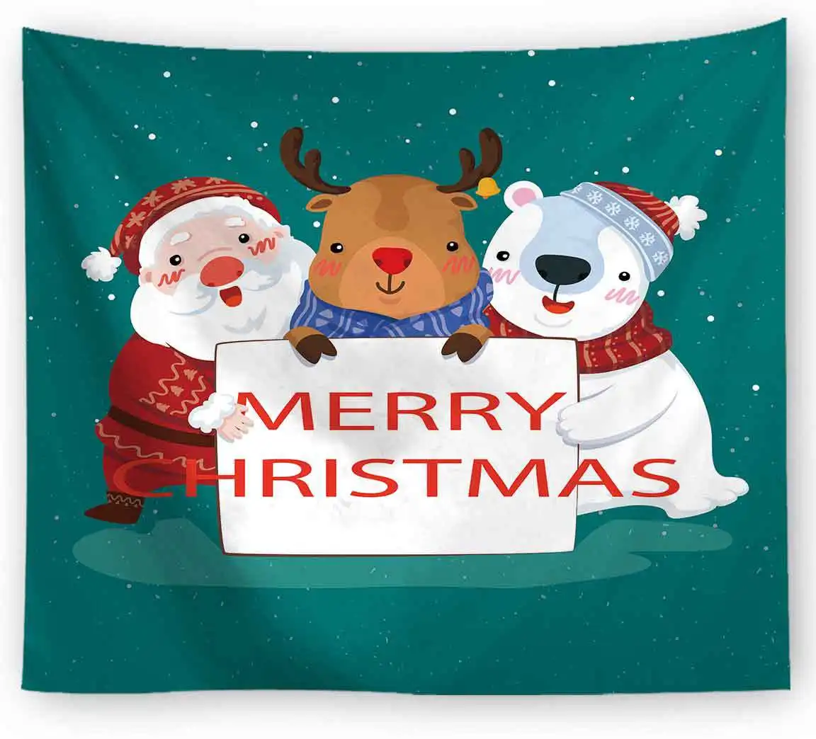 Christmas Theme Tapestry Santa Claus Printed Christmas Wall Hanging Window Tapestry for Farmhouse Home Decor Festival Decation
Christmas Theme Tapestry Santa Claus Printed Christmas Wall Hanging Window Tapestry for Farmhouse Home Decor Festival Decation