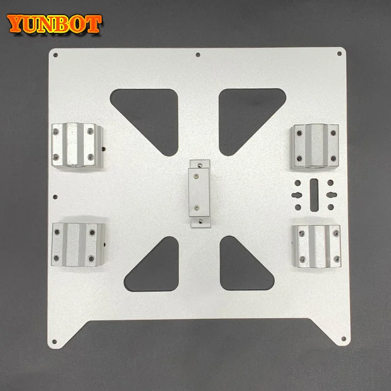 Aluminum Y Carriage Anodized Plate With SC8UU pgrade Prusa i3 V2 Hot Bed Support Plate For Prusa i3 RepRap DIY 3D Printer parts 
Aluminum Y Carriage Anodized Plate With SC8UU pgrade Prusa i3 V2 Hot Bed Support Plate For Prusa i3 RepRap DIY 3D Printer parts