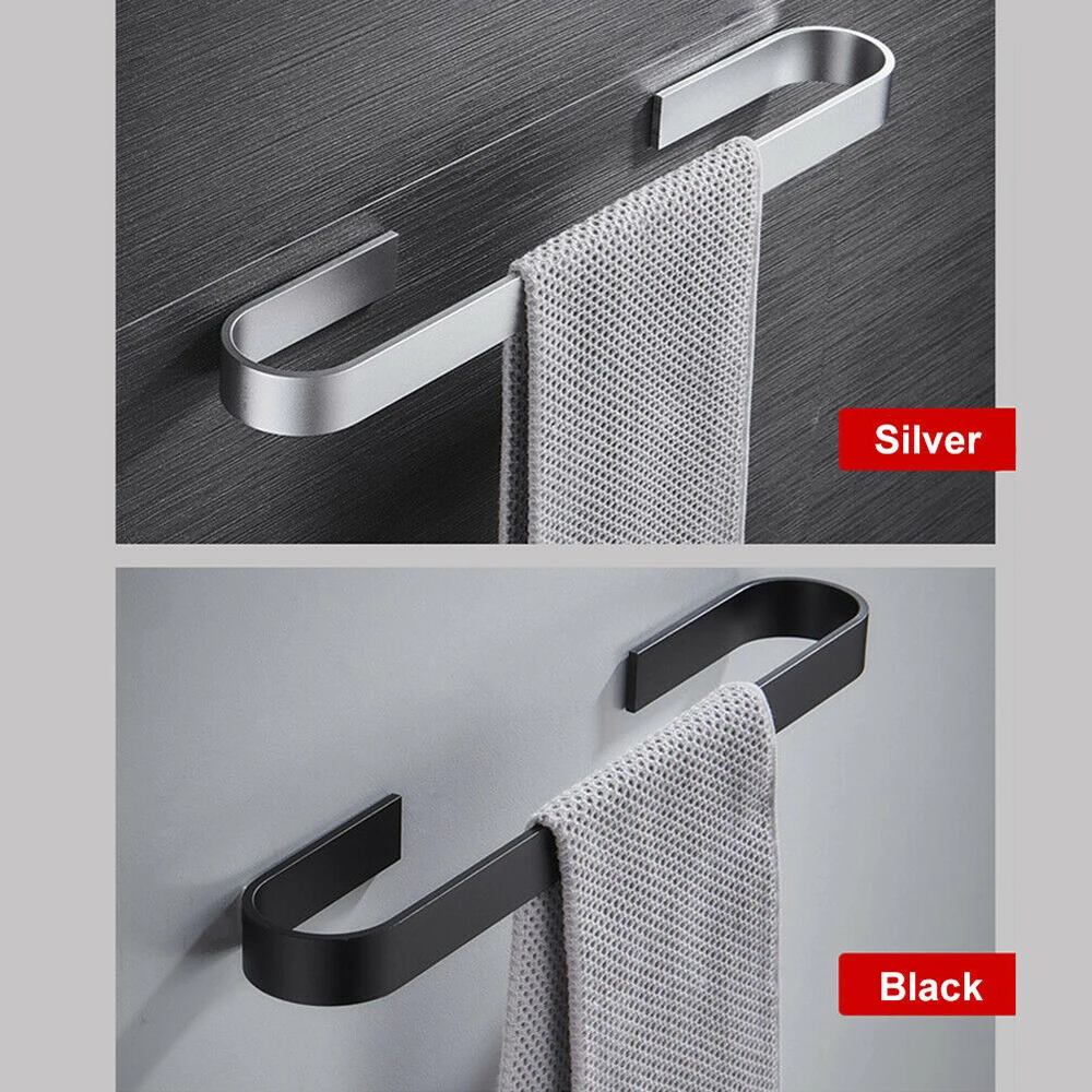 Towel Holder Bathroom Towels Rack Hanger Black Silver 304 Stainless Steel Wall Hanging Towel Bar Organizer Kitchen Storage Shelf
Towel Holder Bathroom Towels Rack Hanger Black Silver 304 Stainless Steel Wall Hanging Towel Bar Organizer Kitchen Storage Shelf