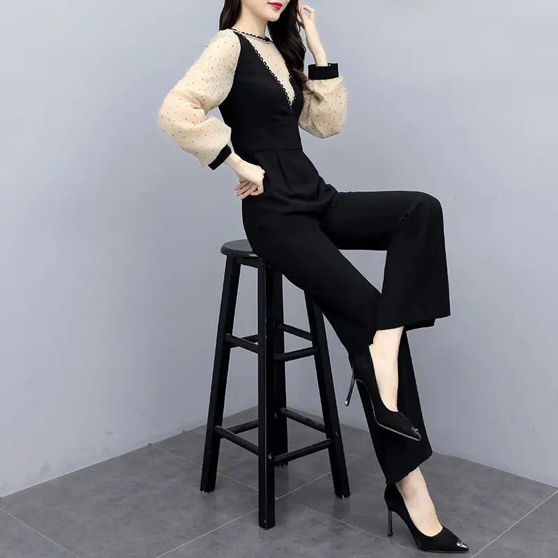 Casual black striped long sleeve jumpsuit spring summer wide leg pants rompers suit women 2020 new korean high waist bodysuit
Casual black striped long sleeve jumpsuit spring summer wide leg pants rompers suit women 2020 new korean high waist bodysuit