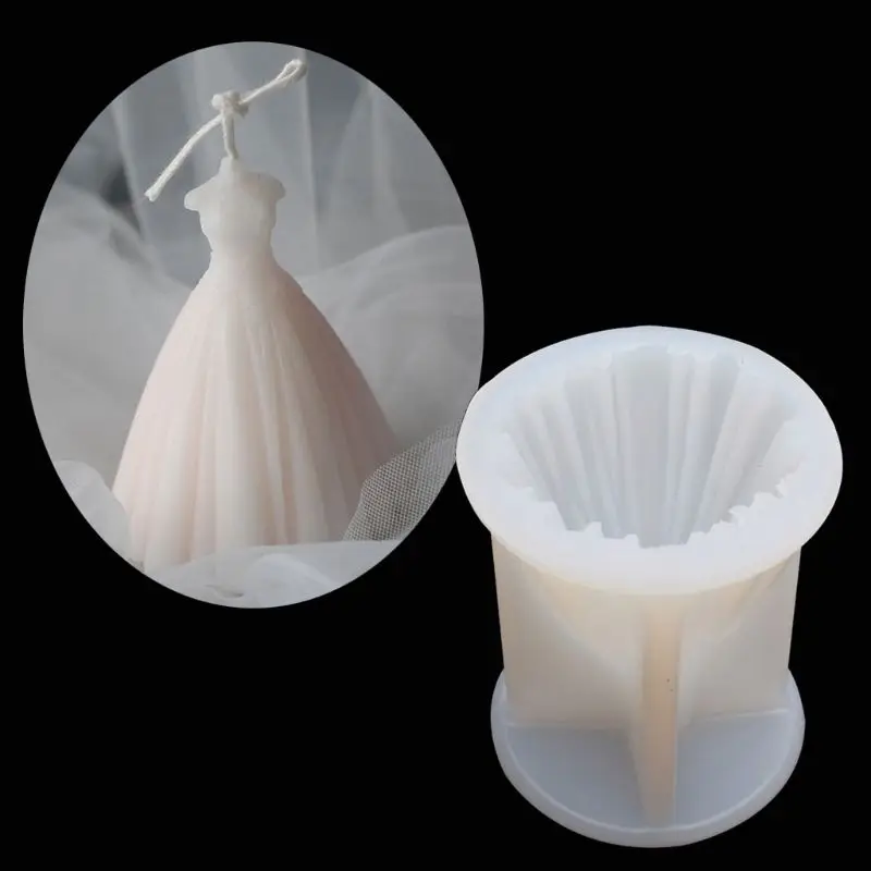 Handmade Wedding Dress Skirt Silicone Chocolate Fondant Candy Mould Christmas Princess Dress Resin Mold Cake Baking Tool
Handmade Wedding Dress Skirt Silicone Chocolate Fondant Candy Mould Christmas Princess Dress Resin Mold Cake Baking Tool