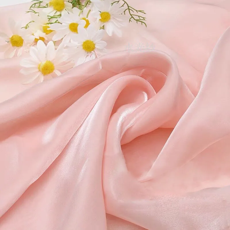75D Organza Fabrics 100% Polyester Satin Fashion Hanfu Dress Skirt Skirt Designer Fabric for Sewing 100*150cm By The Meter
75D Organza Fabrics 100% Polyester Satin Fashion Hanfu Dress Skirt Skirt Designer Fabric for Sewing 100*150cm By The Meter