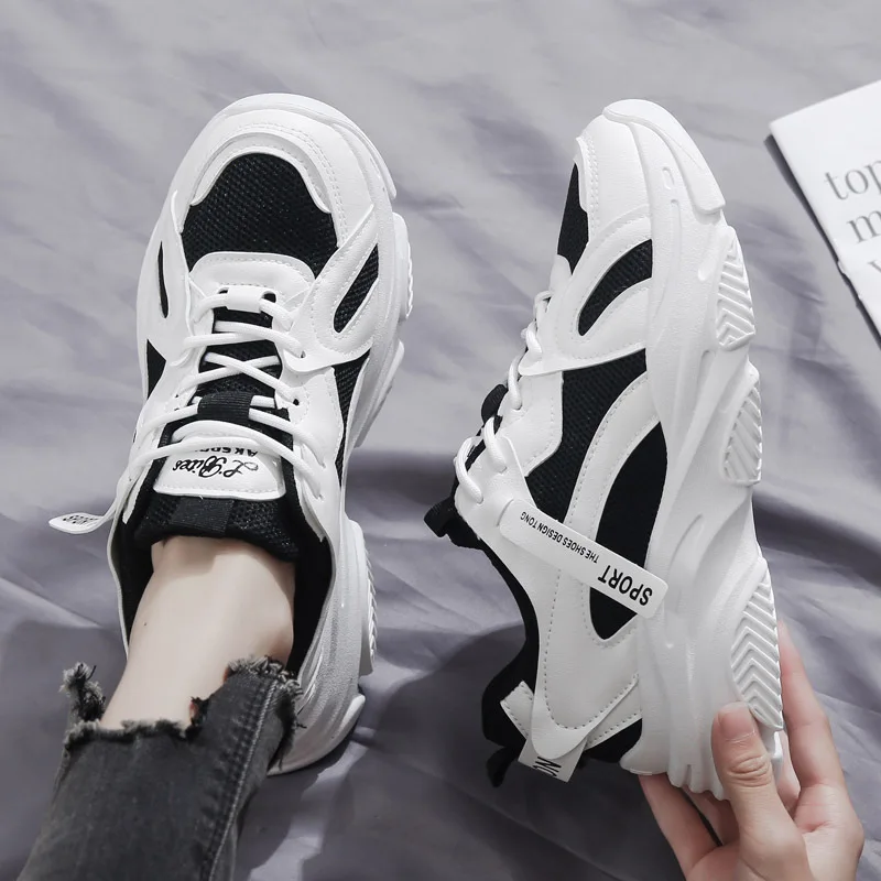 Platform sneakers white shoes women 2021 fall new Korean breathable casual shoes fashion women sneakers zapatillas de deporte 
Platform sneakers white shoes women 2021 fall new Korean breathable casual shoes fashion women sneakers zapatillas de deporte
