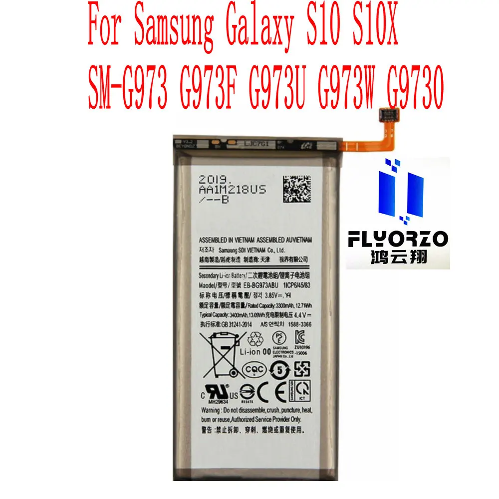 New High Quality EB-BG973ABU Battery For Samsung Galaxy S10 S10X SM-G973 G973F G973U G973W G9730 Mobile Phone
New High Quality EB-BG973ABU Battery For Samsung Galaxy S10 S10X SM-G973 G973F G973U G973W G9730 Mobile Phone