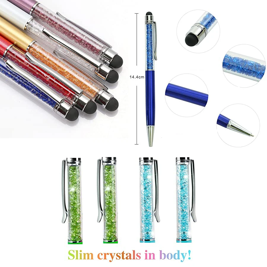 1000pcs/Lot Crystal Ballpoint Pen Customized Logo Stylus Touch For Iphone 6 12 Ipad Writing Stationery Office & School 17 Colors
1000pcs/Lot Crystal Ballpoint Pen Customized Logo Stylus Touch For Iphone 6 12 Ipad Writing Stationery Office & School 17 Colors