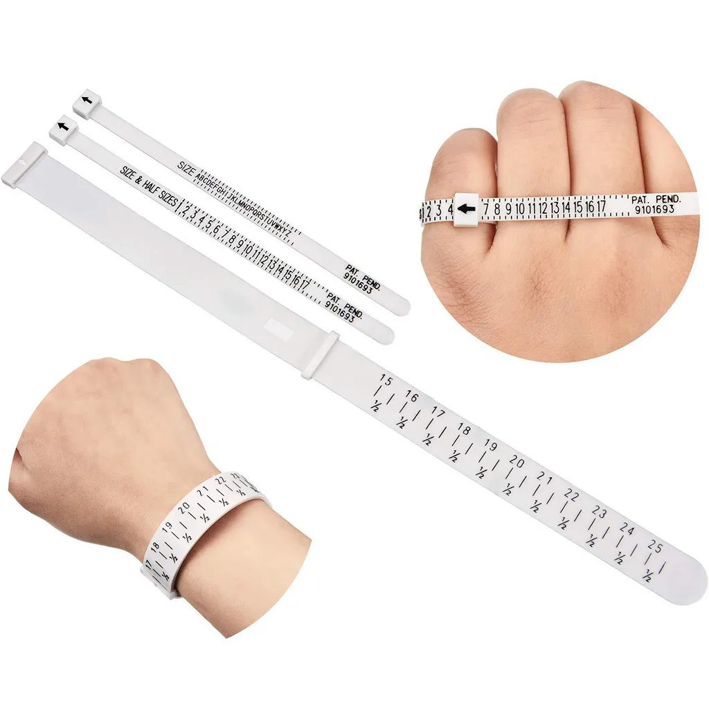 3pcs Finger Wrist Circle Measuring Belt Tool Ring Bracelet Wristlet Watch Sizer Us Uk Scale Ring Sizer Measuring Tools #695
3pcs Finger Wrist Circle Measuring Belt Tool Ring Bracelet Wristlet Watch Sizer Us Uk Scale Ring Sizer Measuring Tools #695