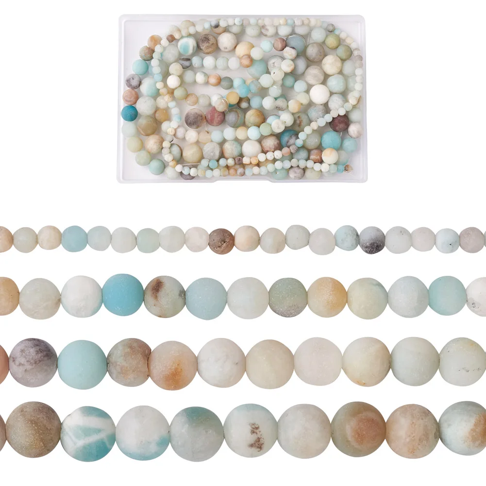4 Styles Natural Frosted Flower Amazonite Round Beads For DIY Earrings Bracelets Necklaces Chain Jewelry Making Accessories Deco
4 Styles Natural Frosted Flower Amazonite Round Beads For DIY Earrings Bracelets Necklaces Chain Jewelry Making Accessories Deco