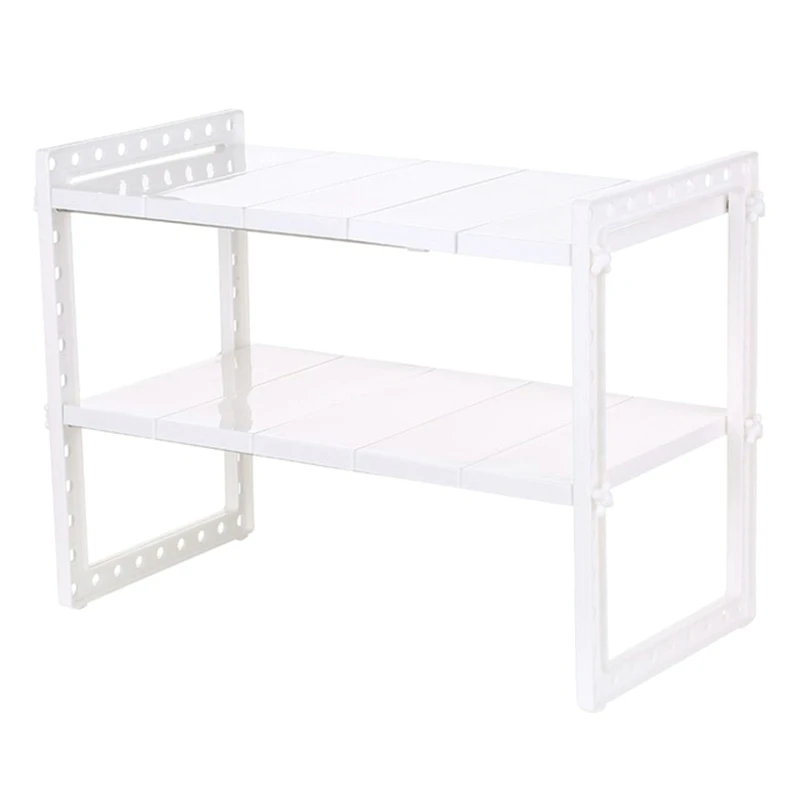 SHGO HOT-Multi-Functional Under Sink 2-Tier Expandable Shelf Storage Organizer Adjustable Stainless Steel Kitchen Sink Rack Whit
SHGO HOT-Multi-Functional Under Sink 2-Tier Expandable Shelf Storage Organizer Adjustable Stainless Steel Kitchen Sink Rack Whit