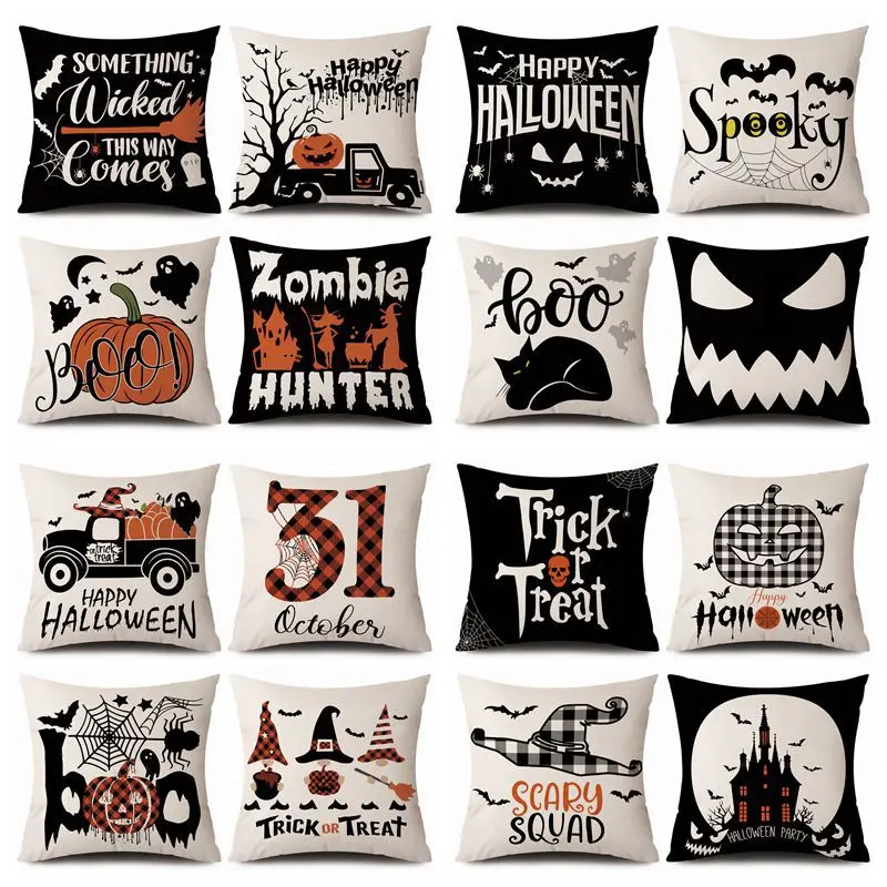 Halloween Cushion Covers 18x18 Inch Farmhouse Decor Buffalo Check Linen Throw Pillow Covers Happy Thanksgiving
Halloween Cushion Covers 18x18 Inch Farmhouse Decor Buffalo Check Linen Throw Pillow Covers Happy Thanksgiving
