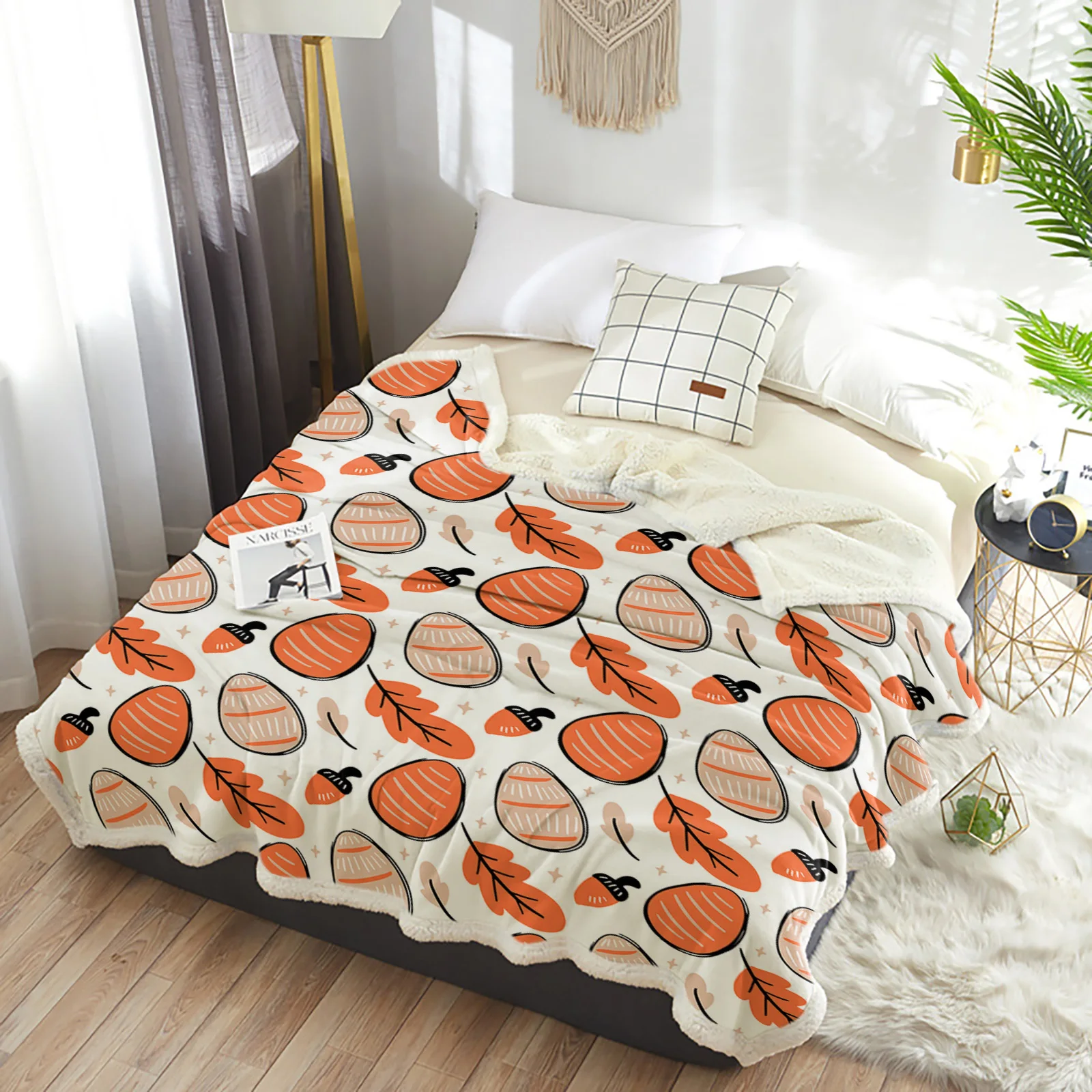 Easter Eggs Leaf Texture Throw Blanket Winter Warm Fleece Blankets and Throws Blankets for Beds Cashmere Bedspreads
Easter Eggs Leaf Texture Throw Blanket Winter Warm Fleece Blankets and Throws Blankets for Beds Cashmere Bedspreads
