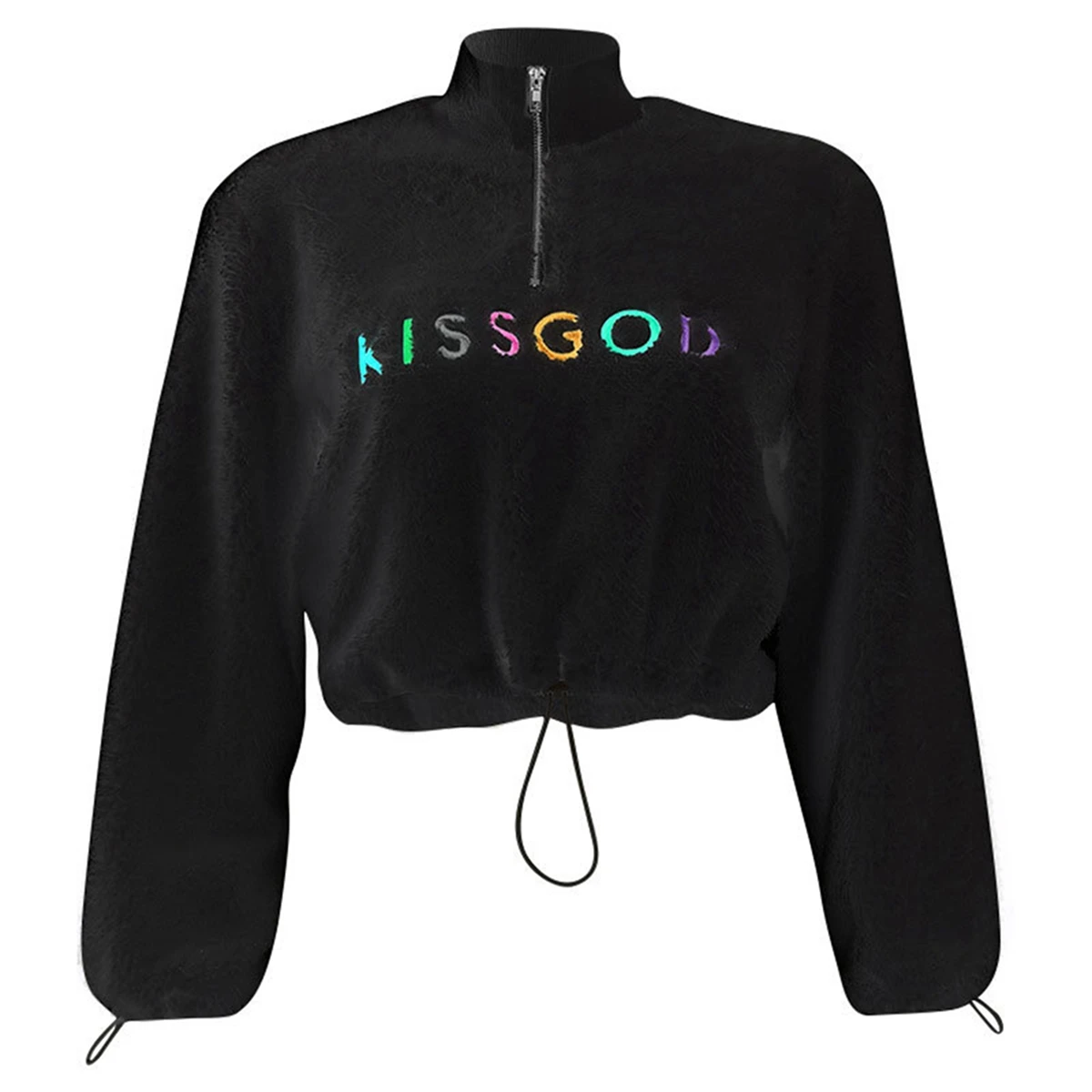 Women Fashion Autumn And Winter Lamb Wool Coat Long Sleeve High Neck Zipper Lapel Pullover Letter Embroidery Drawstring Sweater
Women Fashion Autumn And Winter Lamb Wool Coat Long Sleeve High Neck Zipper Lapel Pullover Letter Embroidery Drawstring Sweater