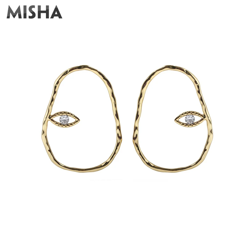 MISHA модные серьги для женщин ручная работа гвоздики "глаза дьявола" имитация