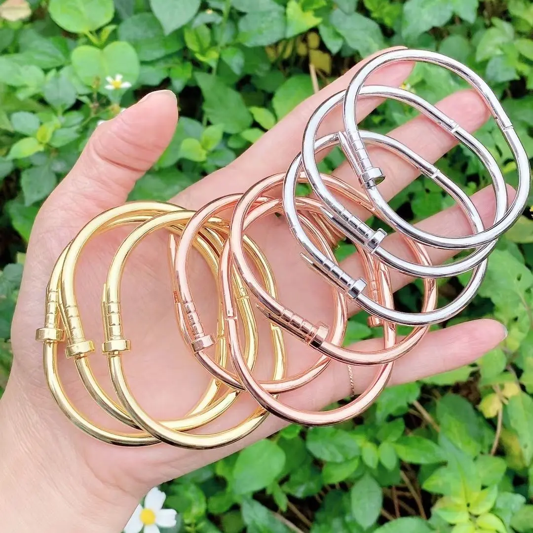 5Pcs Wholesale high quality metal gold rose gold silver unisex bangle bracelet pulsera 2021 trendy
5Pcs Wholesale high quality metal gold rose gold silver unisex bangle bracelet pulsera 2021 trendy