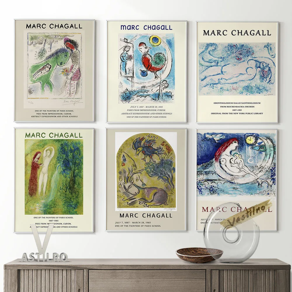 Marc Chagall Surrealism Exhibition Museum Poster Vintage Art Prints Wall Stickers Gallery Bar Hotel Cafe Wall Art Decor Mural
Marc Chagall Surrealism Exhibition Museum Poster Vintage Art Prints Wall Stickers Gallery Bar Hotel Cafe Wall Art Decor Mural