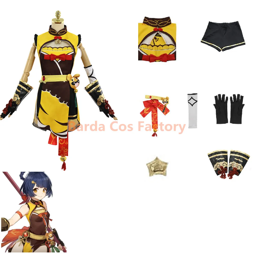 Genshin Impact Xiangling Cosplay Costume Head Chef Outfit Halloween Party Suit Xiang Ling Cosplay Anime Sexy Dress
Genshin Impact Xiangling Cosplay Costume Head Chef Outfit Halloween Party Suit Xiang Ling Cosplay Anime Sexy Dress