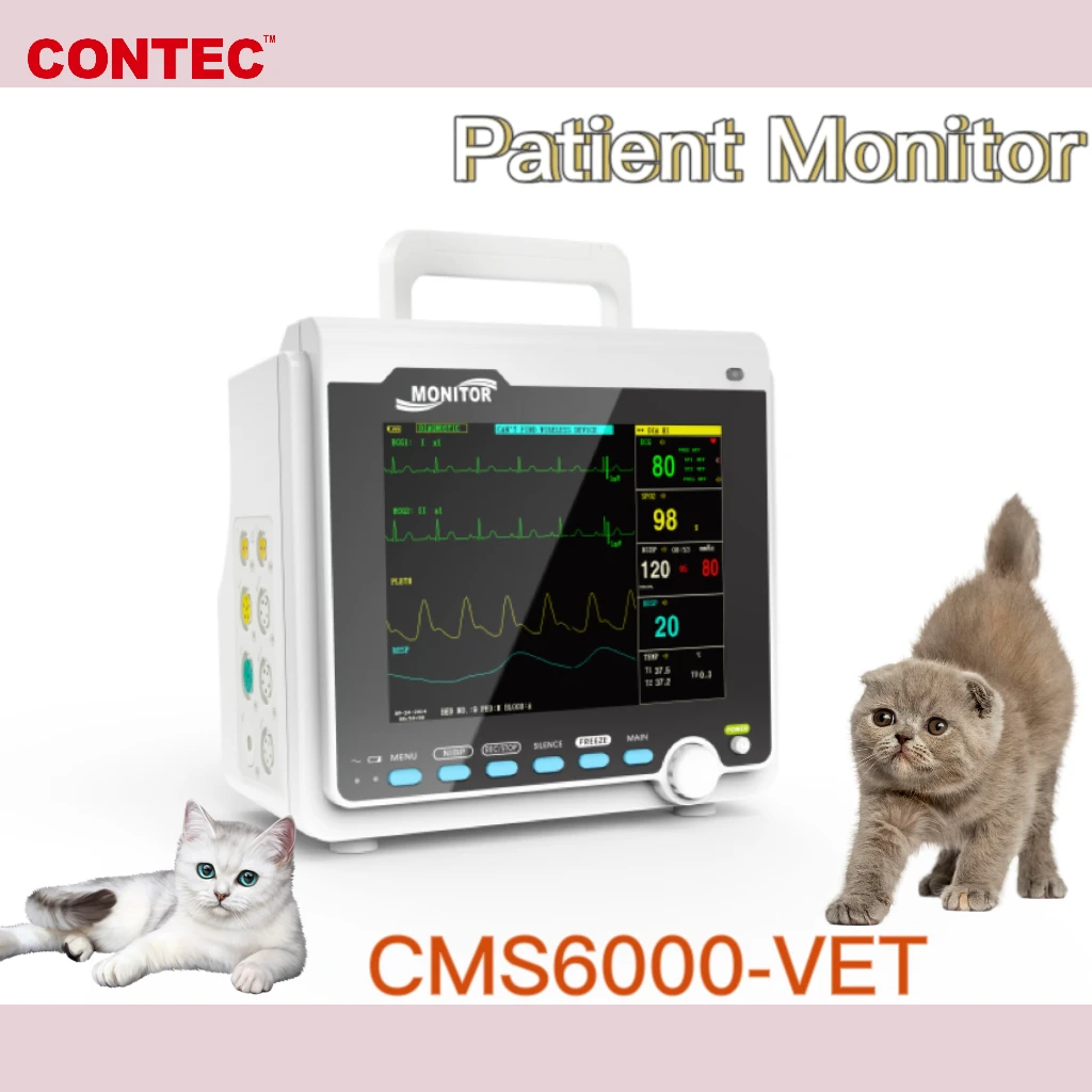 Contec 8 ''TFT цветной ЖК-монитор пациента для ветеринарного использования ЭКГ, RESP, SpO2, PR, NIBP, фотография
Contec 8 ''TFT цветной ЖК-монитор пациента для ветеринарного использования ЭКГ, RESP, SpO2, PR, NIBP, фотография