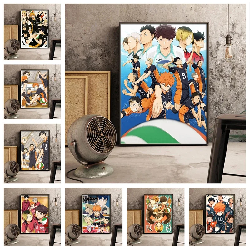 Japanese cartoon style anime boy volleyball poster and print canvas Haijiu poster painting wall art for living room decoration
Japanese cartoon style anime boy volleyball poster and print canvas Haijiu poster painting wall art for living room decoration