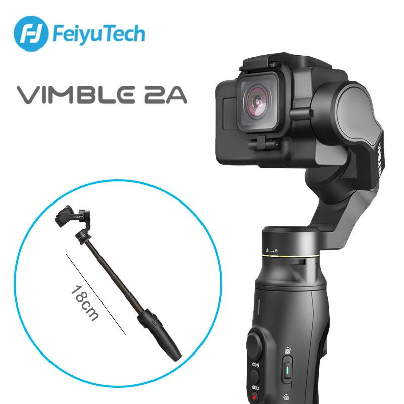 Экшн-камера FeiyuTech Vimble 2A, Ручной Стабилизатор с удлинителем 18 см, видеокамера vlog Gimbal для Gopro Hero 5 6 7
Экшн-камера FeiyuTech Vimble 2A, Ручной Стабилизатор с удлинителем 18 см, видеокамера vlog Gimbal для Gopro Hero 5 6 7