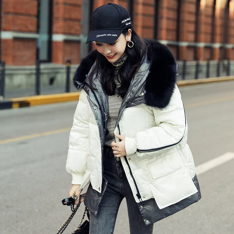 Women Winter Thick Warm Loose Parkas Ladies Big Fur Collar Hooded Jacket Cotton Coat Female Windproof Outerwear Brand Clothing
Women Winter Thick Warm Loose Parkas Ladies Big Fur Collar Hooded Jacket Cotton Coat Female Windproof Outerwear Brand Clothing