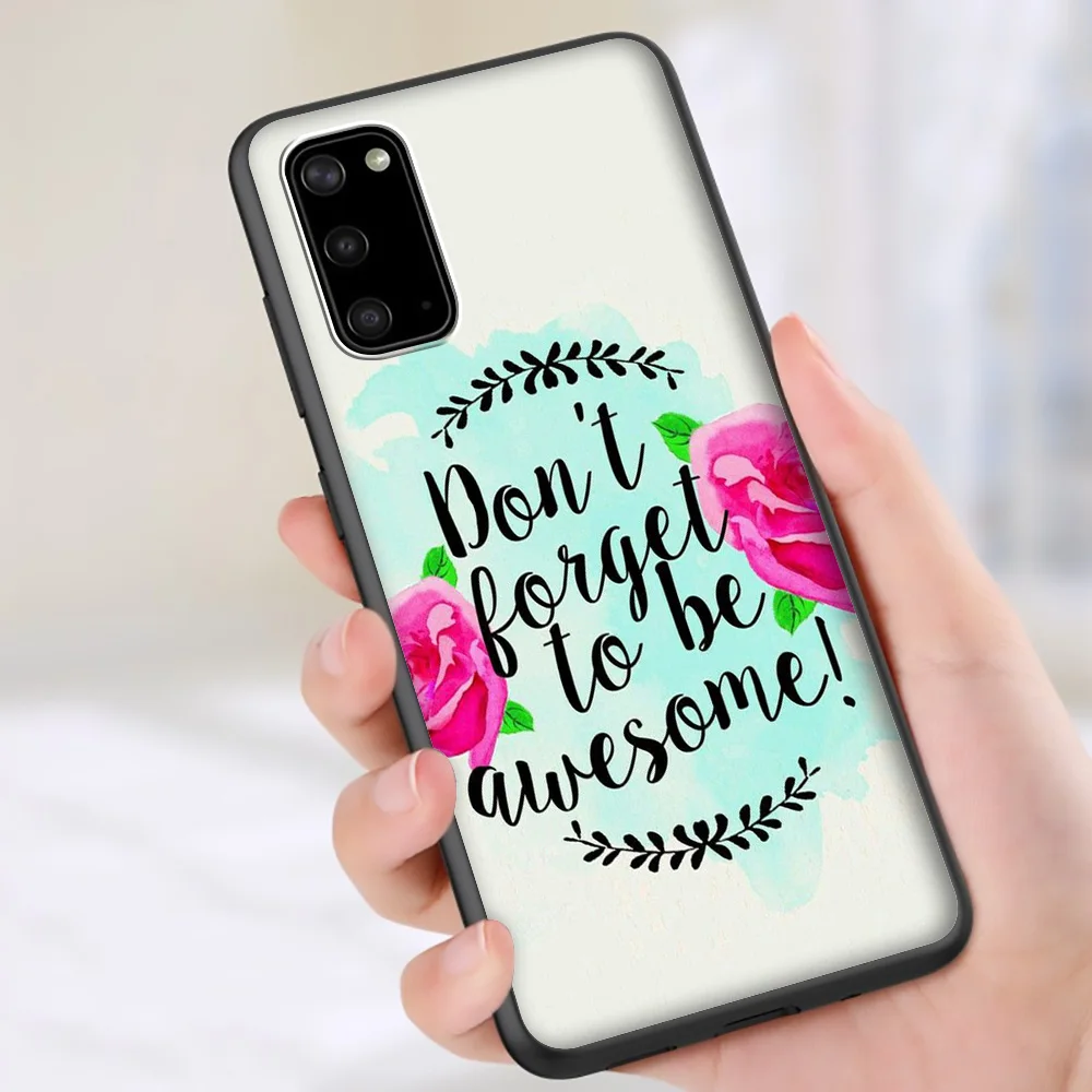 Прозрачный мягкий чехол Lavaza BE Amazing для Samsung Note A3 A5 A6 A7 A8 A9 A10s A20s A30s A40s A50s 10 A70 8 9 J6 Plus |