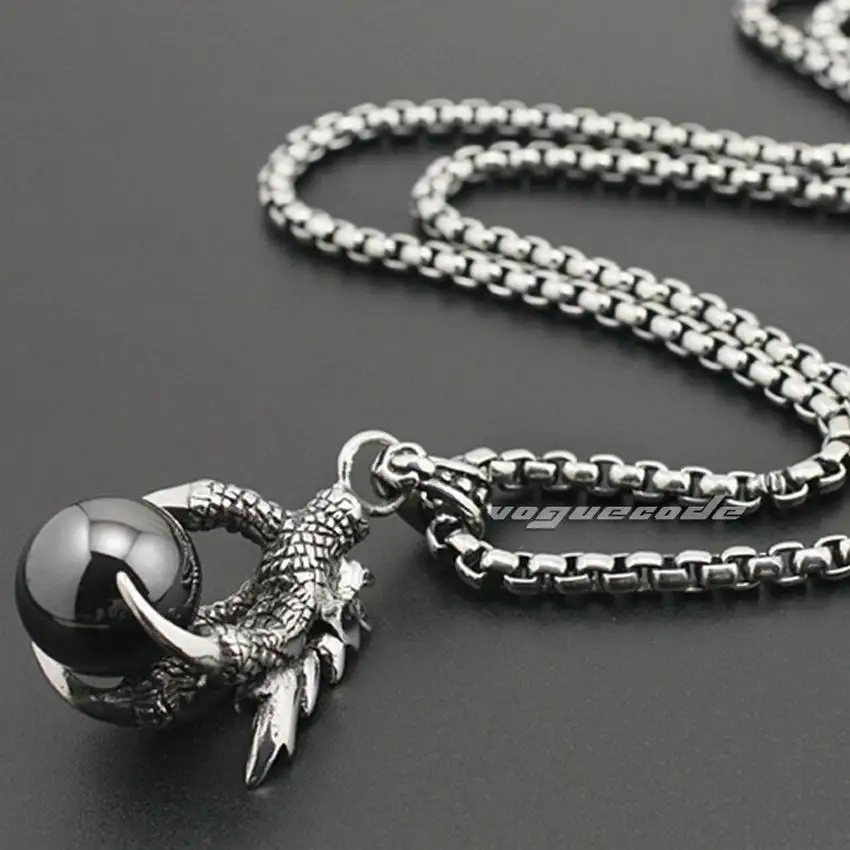 Мужская подвеска в стиле панк с когтями дракона из нержавеющей стали 316L, ожерелье из стали 4S021, 26 дюймов
Мужская подвеска в стиле панк с когтями дракона из нержавеющей стали 316L, ожерелье из стали 4S021, 26 дюймов
