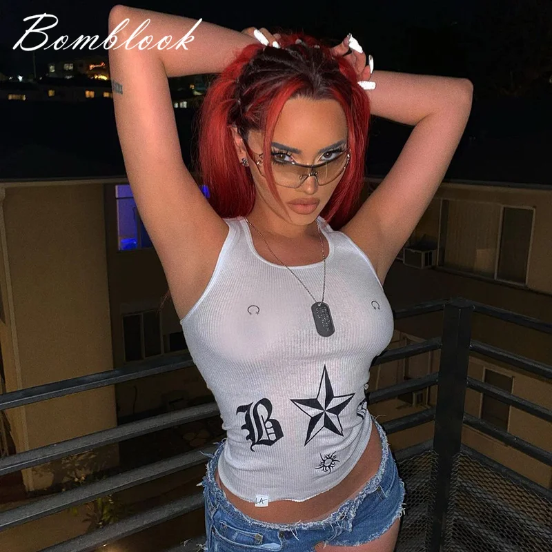 Bomblook 2022 Summer New Style Solid Color Printing Round Neck Pullover Sleeveless Casual Vest Women's Top
Bomblook 2022 Summer New Style Solid Color Printing Round Neck Pullover Sleeveless Casual Vest Women's Top