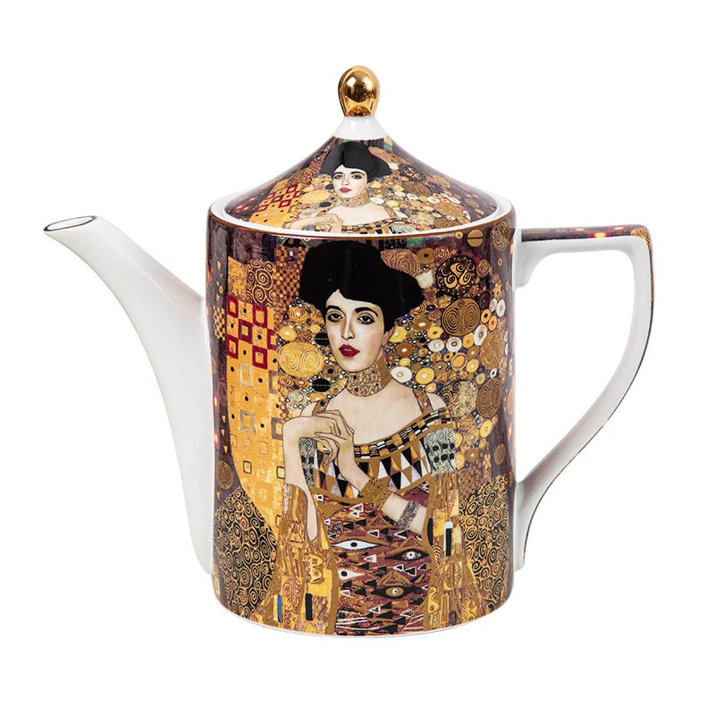 Klimt Famous Painting 2021 New Design Fine Bone China Afternoon Teapot/ Coffee Pot
Klimt Famous Painting 2021 New Design Fine Bone China Afternoon Teapot/ Coffee Pot