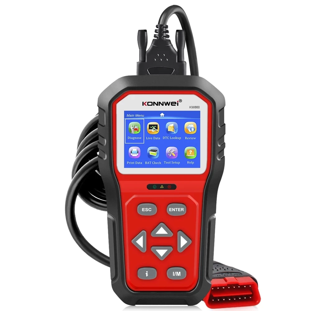 Professional OBD2 Scanner KW860 Full OBD II Function Car Diagnostic Scan Tool Check Engine Light Tools OBD & EOBD Code Reader
Professional OBD2 Scanner KW860 Full OBD II Function Car Diagnostic Scan Tool Check Engine Light Tools OBD & EOBD Code Reader