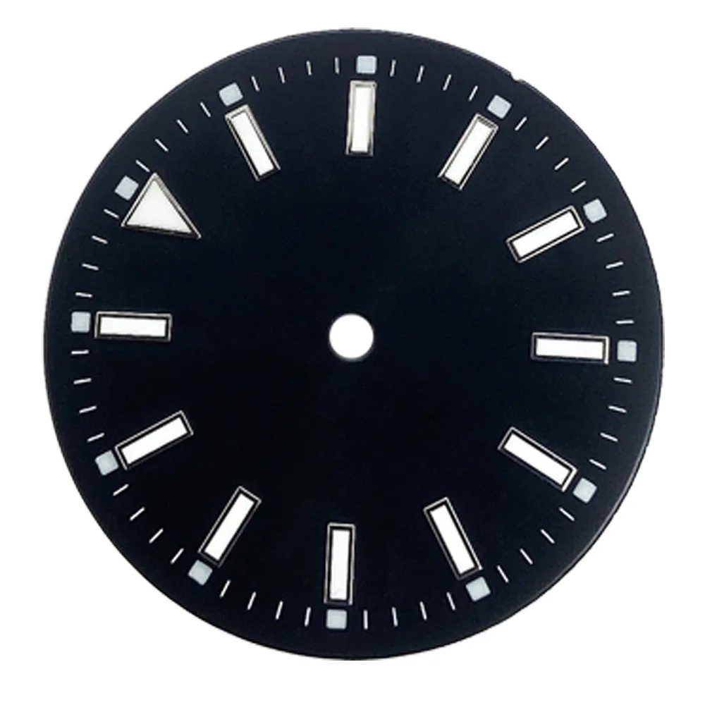 29mm Blackout Dial Men Automatic Self-Wind Replacement Watch Face Fit to Movement Mingzhu DG 2813/3804 Miyota 8215 8205 821A
29mm Blackout Dial Men Automatic Self-Wind Replacement Watch Face Fit to Movement Mingzhu DG 2813/3804 Miyota 8215 8205 821A