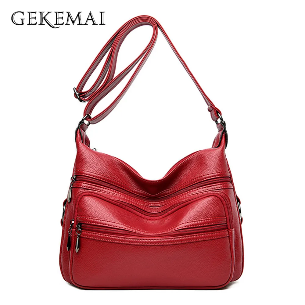 Ladies Travel Shoulder Bag Double Zipper Crossbody Bag for Women 2020 Soft Pu Leather Satchel Large Capacity Female Sac a Main
Ladies Travel Shoulder Bag Double Zipper Crossbody Bag for Women 2020 Soft Pu Leather Satchel Large Capacity Female Sac a Main