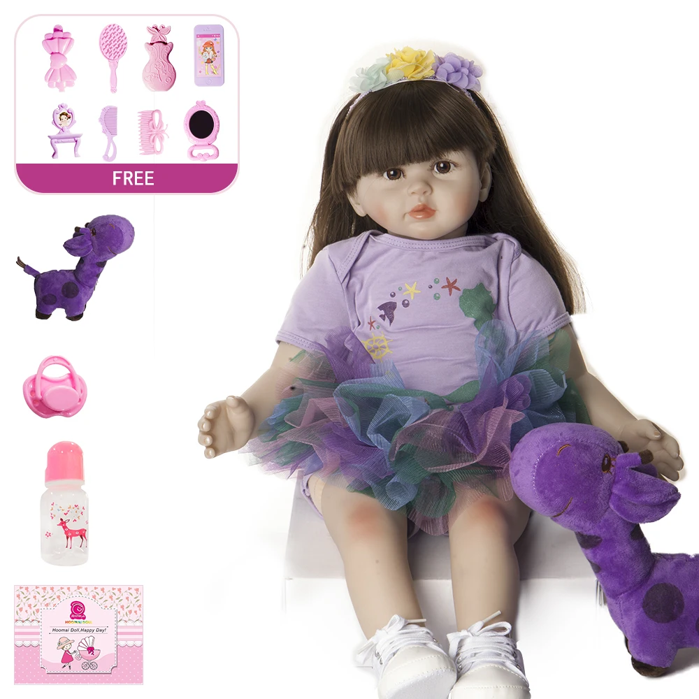 24"60cm Silicone Reborn Toddler Princess Toy Doll for Girl Child Birthday Gift Boneca Vinyl Newborn Baby Girl Baby Doll
24"60cm Silicone Reborn Toddler Princess Toy Doll for Girl Child Birthday Gift Boneca Vinyl Newborn Baby Girl Baby Doll