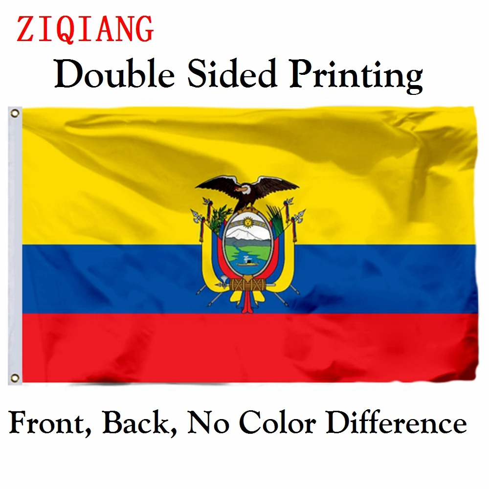Ecuador Flag 3x5ft Polyester Flying Size 90x150cm Custom High Quality Double Sided Printing Banner
Ecuador Flag 3x5ft Polyester Flying Size 90x150cm Custom High Quality Double Sided Printing Banner