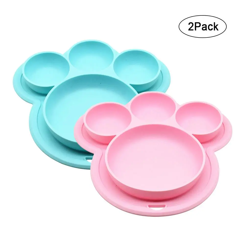 2pcs Baby Silicone Plate Feeding Dishes BPA Free Suction Toddle Training Tableware Cute Cartoon Bear Colorful Dishes For Kids
2pcs Baby Silicone Plate Feeding Dishes BPA Free Suction Toddle Training Tableware Cute Cartoon Bear Colorful Dishes For Kids