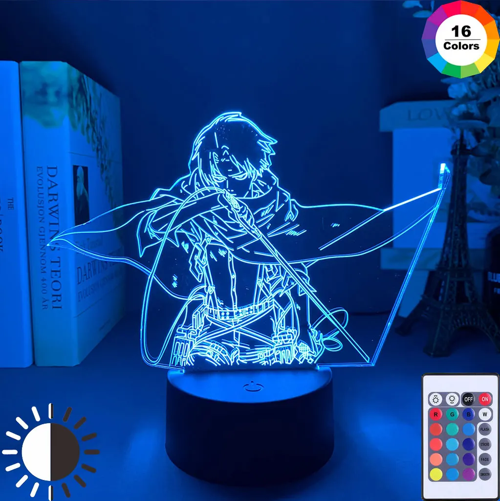 Anime Attack on 3d Lamp light for Bedroom Decoration Kids Attack Gift on Titan LED Night Light Titan illusion Desk Creative
Anime Attack on 3d Lamp light for Bedroom Decoration Kids Attack Gift on Titan LED Night Light Titan illusion Desk Creative