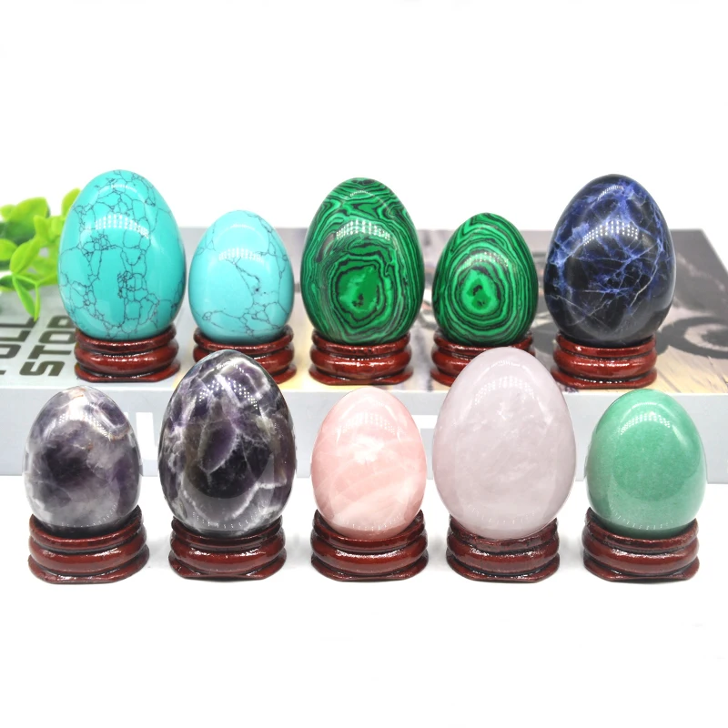 Natural Crystal Stone Yoni Egg Polished Quartz Healing Mineral Ball Kegel Exercise Massage Home Decoration Accessory Wholesale
Natural Crystal Stone Yoni Egg Polished Quartz Healing Mineral Ball Kegel Exercise Massage Home Decoration Accessory Wholesale